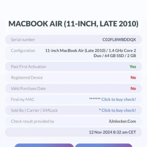 MACBOOK AIR 2010