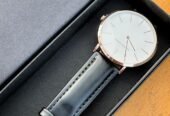 Hannah Martin (Rose Gold & Genuine black leather straps)