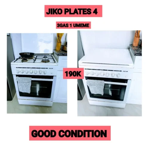 JIKO PLATES 4 PLATES 3 GAS 1 UMEME