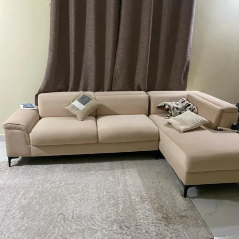 SOFA L SHAPE FIBER & SPRING