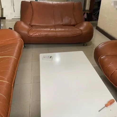 SOFA SET PURE LATHER